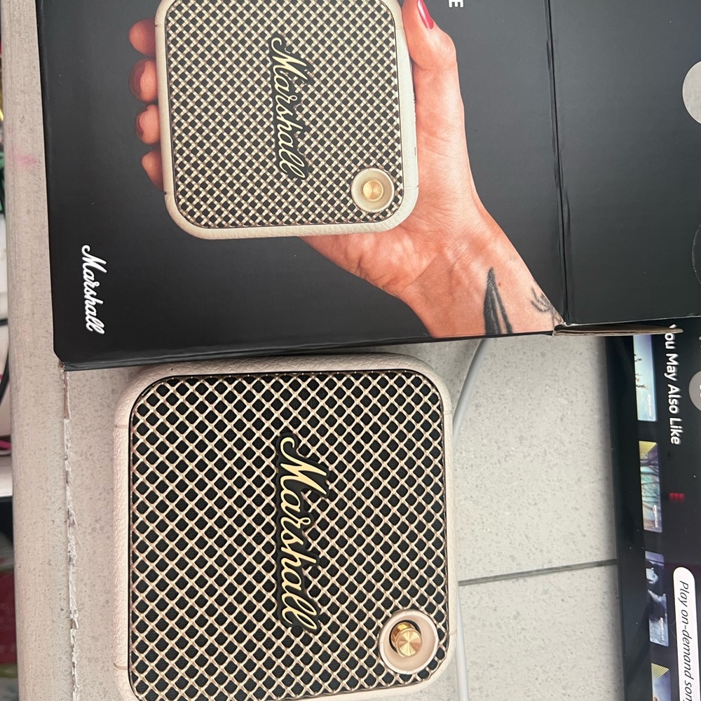 Marshall Willen Portable Bluetooth Speaker - Cream